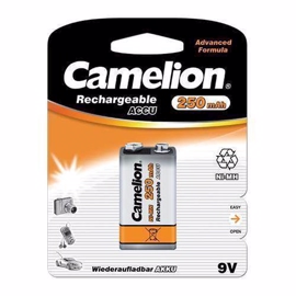 Camelion uppladdningsbart 9V batteri 250 mAh